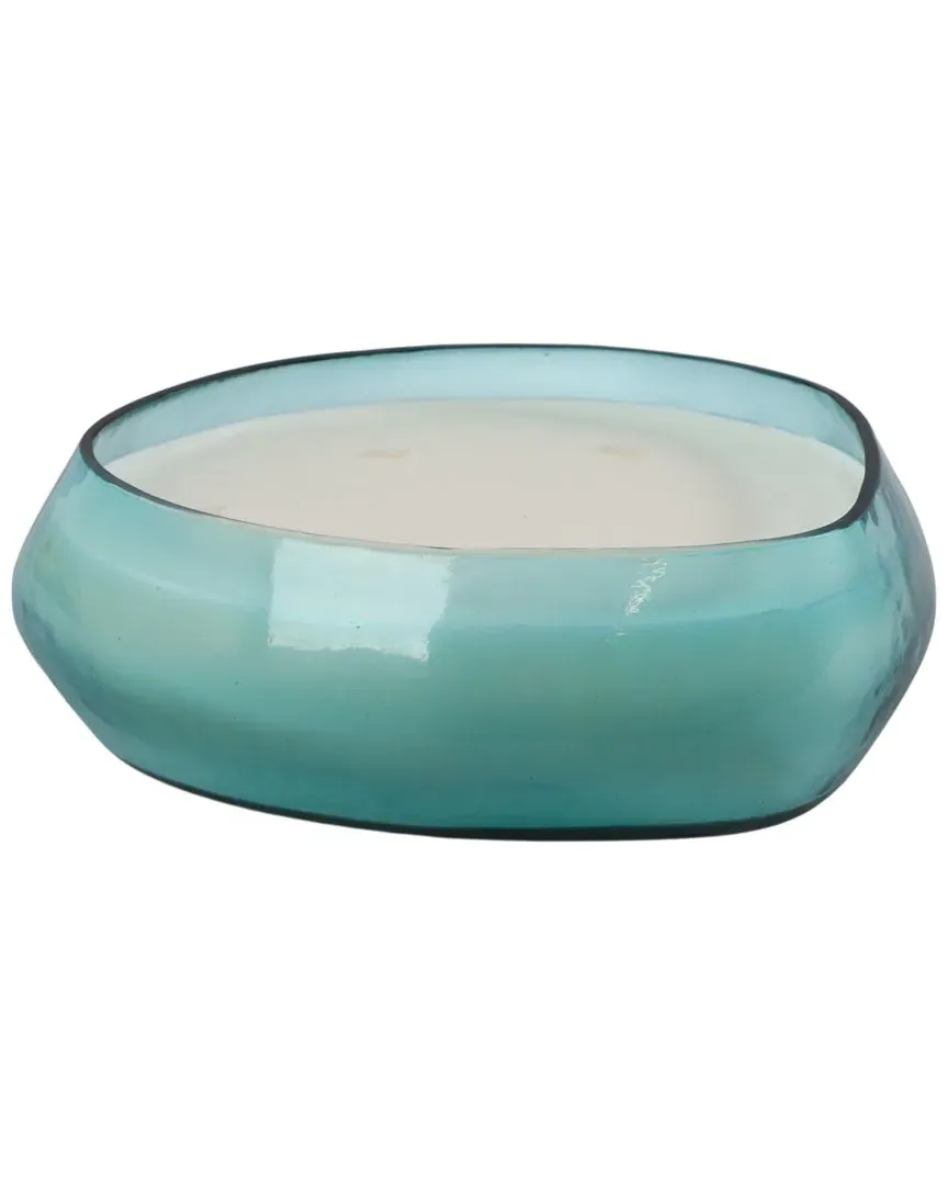 Wood Sage & Sea Salt Scented Candle - Blue, Glass