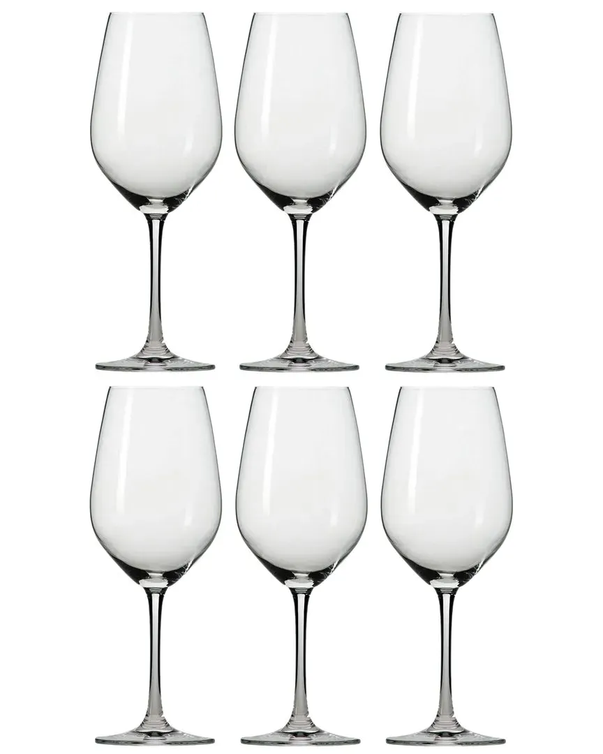 Forte Set of Six 13.6oz Red Wine Glasses - Clear