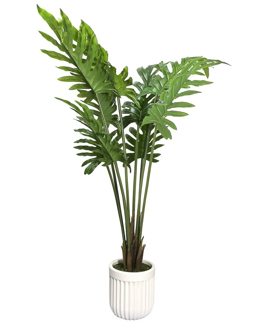 47in Artificial Potted Philodendron Plant - Green image