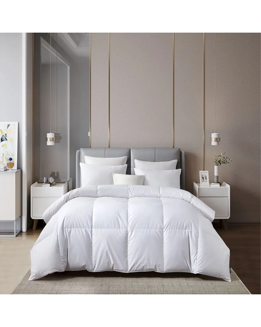 400 Thread Count Cotton Sateen Goose Down Comforter - White image