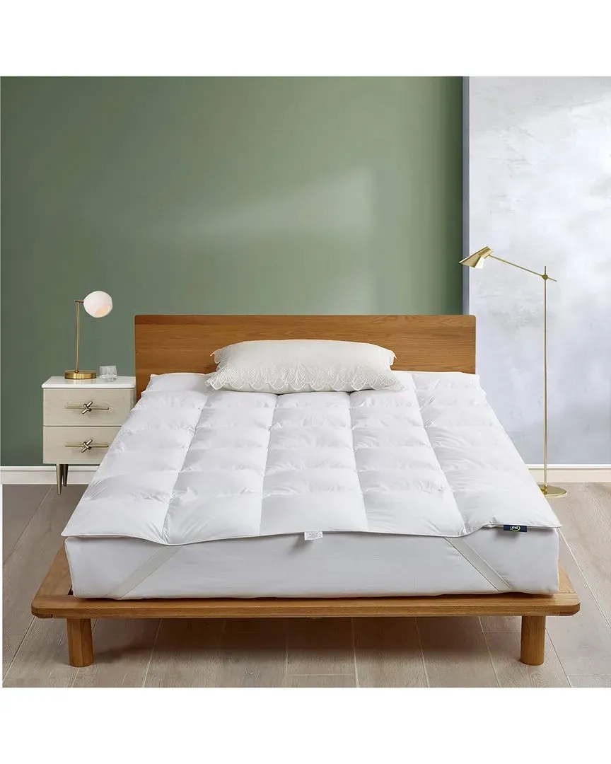 Goose Feather and Down Featherbed - White, Cotton image