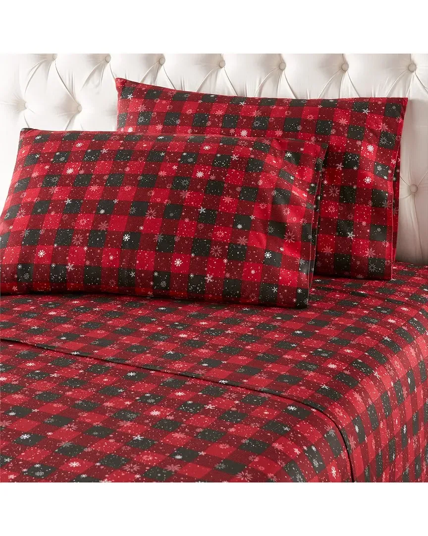 150tc Micro Flannel Deep-Pocket Sheet Set - Buffalo Check image