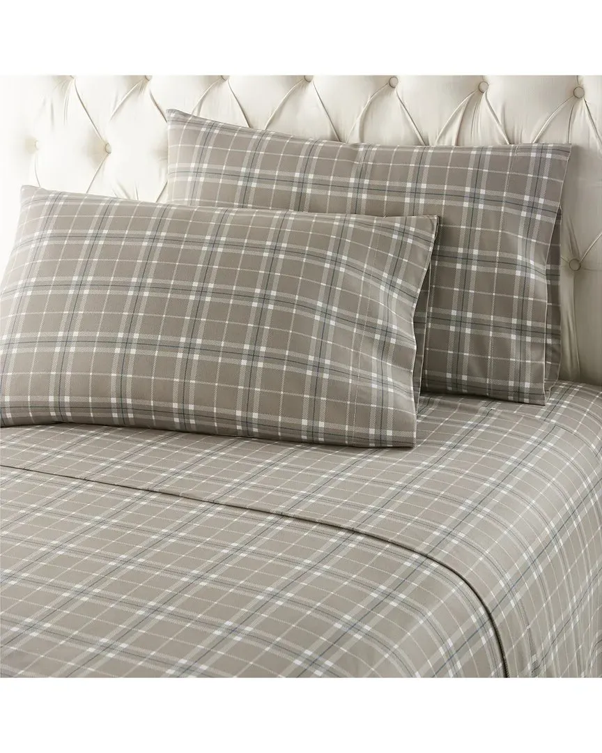 150tc Micro Flannel Deep-Pocket Sheet Set - Carlton Plaid
