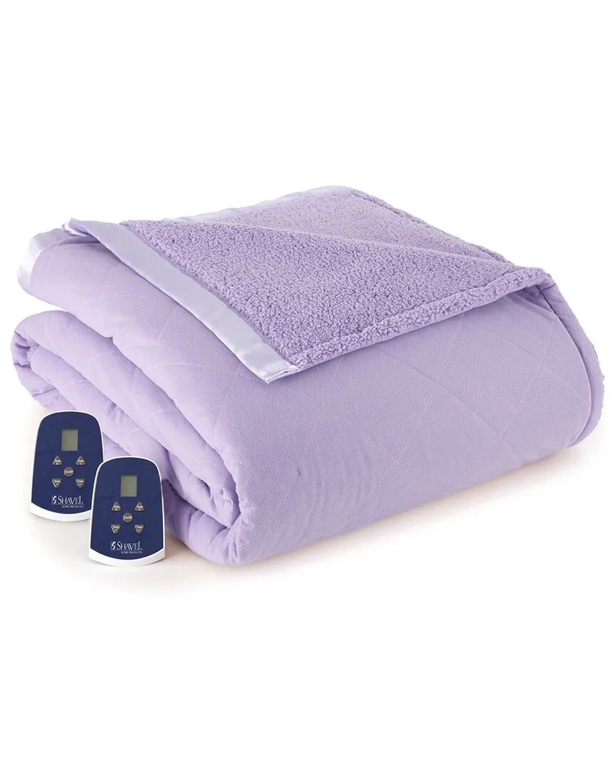 Micro Flannel Electric Blanket - Amethyst, Polyester