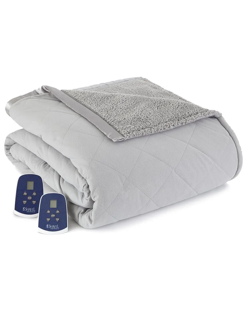 Micro Flannel Electric Blanket - Greystone, Polyester