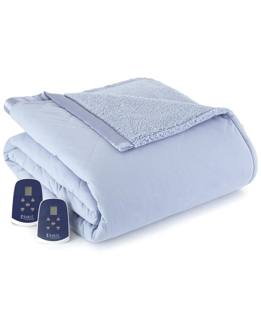 Micro Flannel Electric Blanket - Wedgewood, Polyester