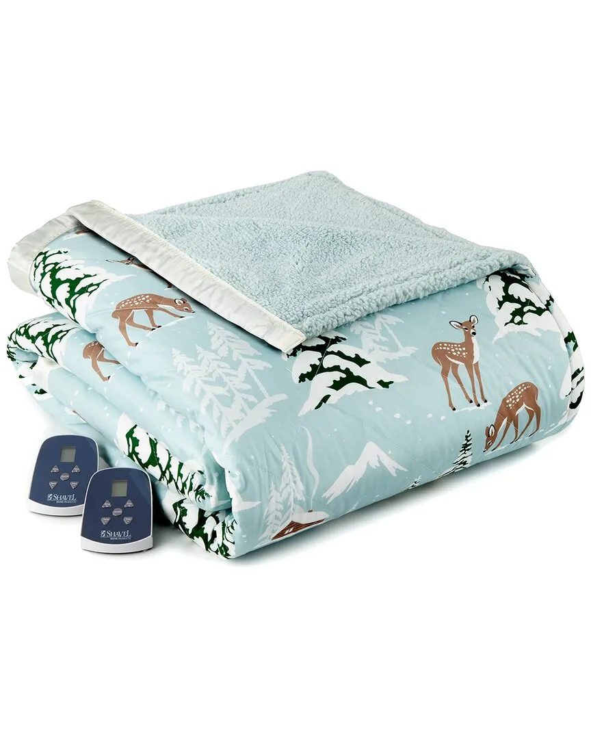 Micro Flannel Electric Blanket - Winter Wonderland, Polyester