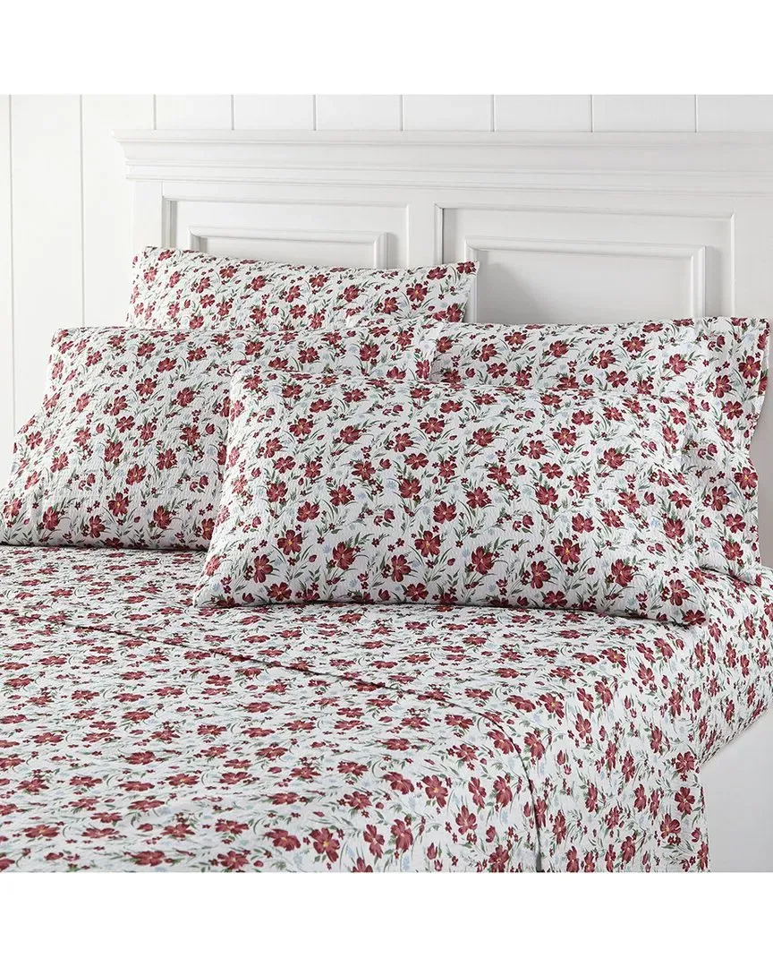 Seersucker Sheet Set - Poppies, Polyester