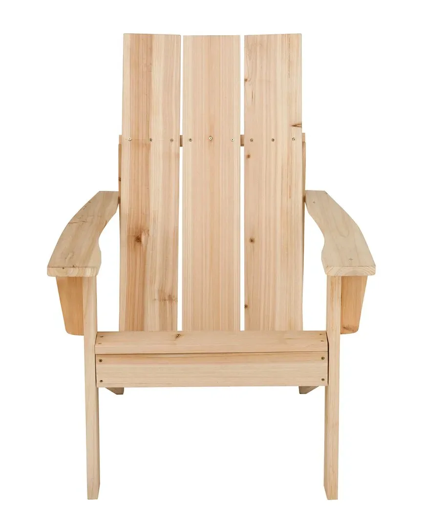 Shine Co. Wood Adirondack Chair - Natural image