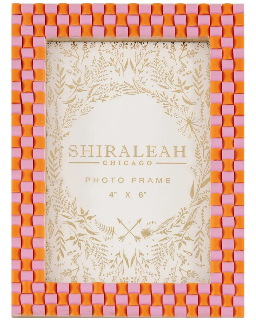 Viva 4x6 Check Picture Frame - Multi, Resin