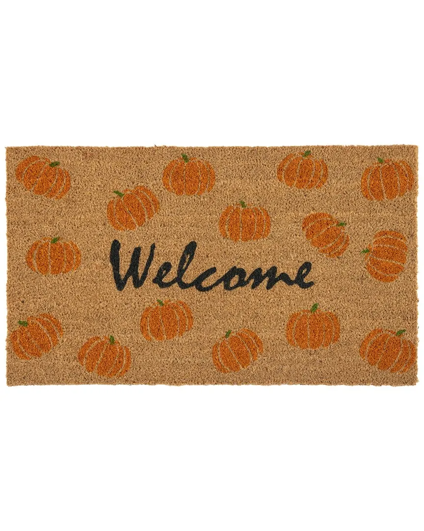 Welcome Pumpkin Doormat - Multi, Coir Vinyl image
