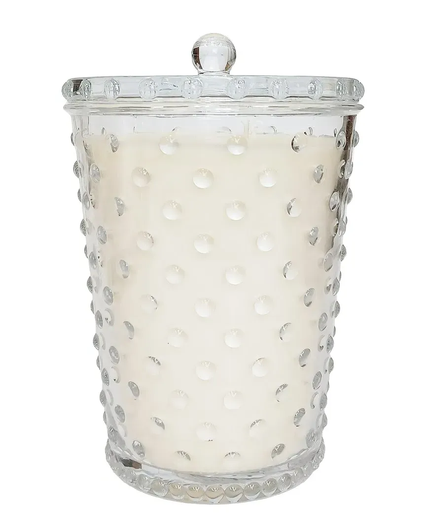 Grande Scotch Pine Hobnail Glass Candle - Clear