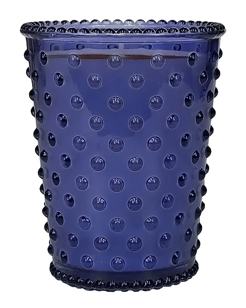 Lavender Hobnail Glass Candle - Periwinkle