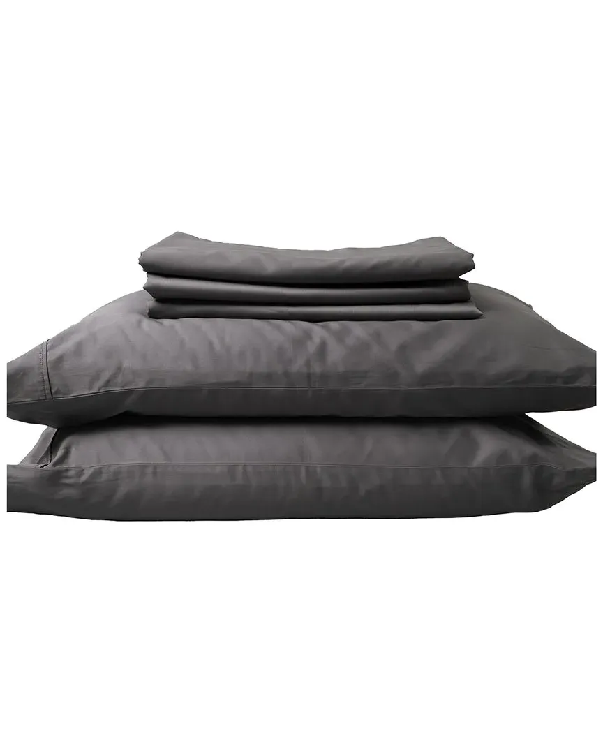 Organic Cotton 300tc Sateen Sheet Set - Grey image