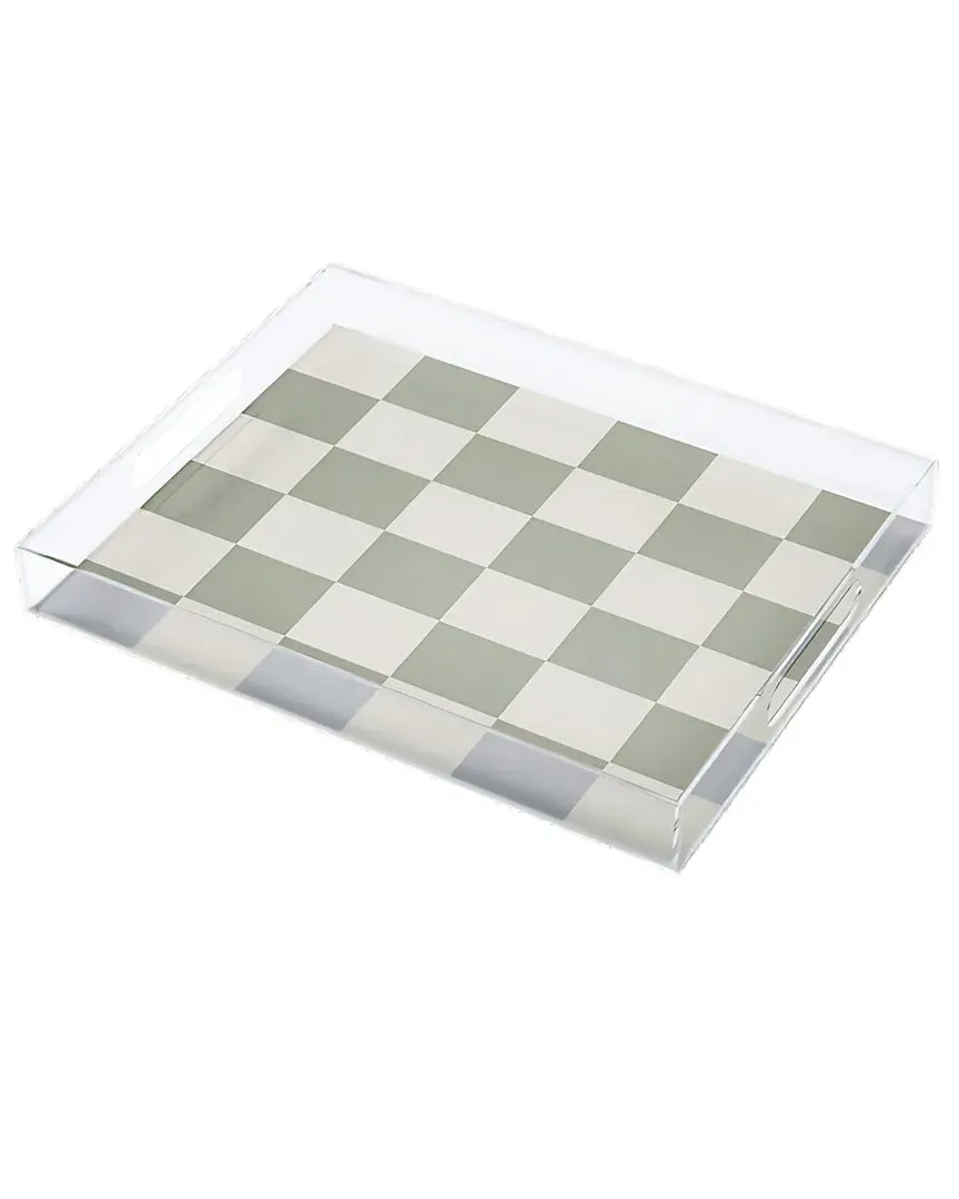 Checkered Acrylic Tray - Multicolor image