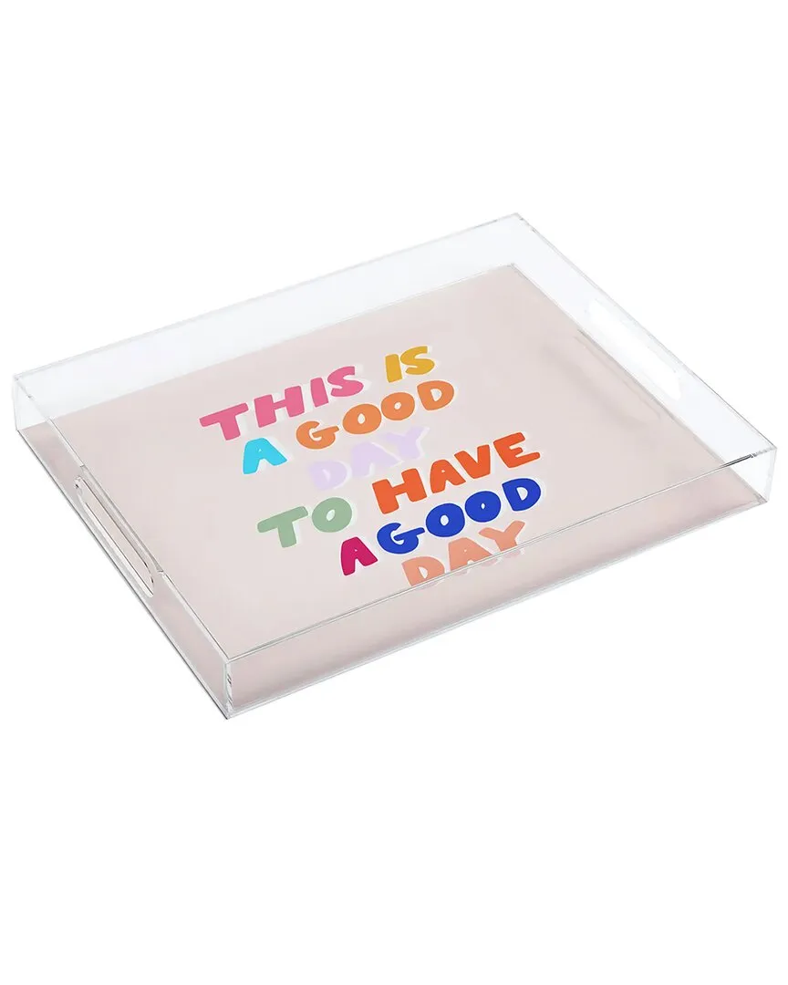 Good Day Motivational Acrylic Tray - Multicolor image