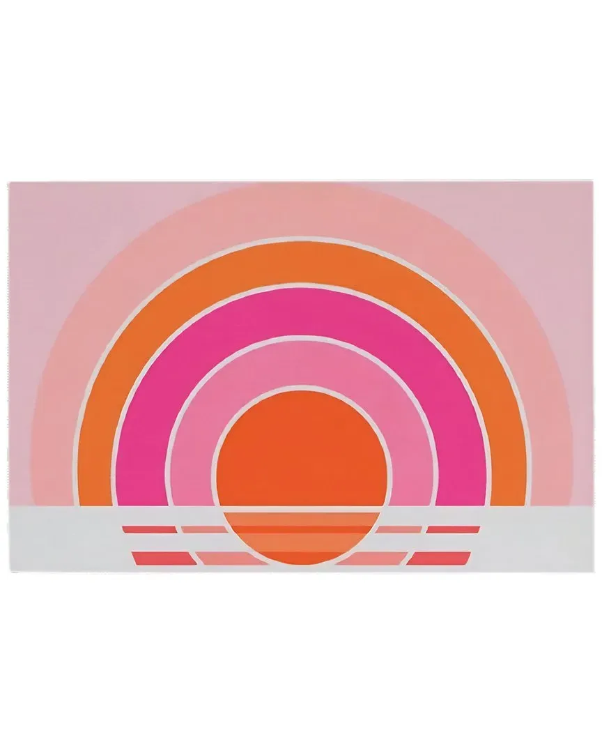 Rainbow Sunset Welcome Mat - Multicolor, Coir image