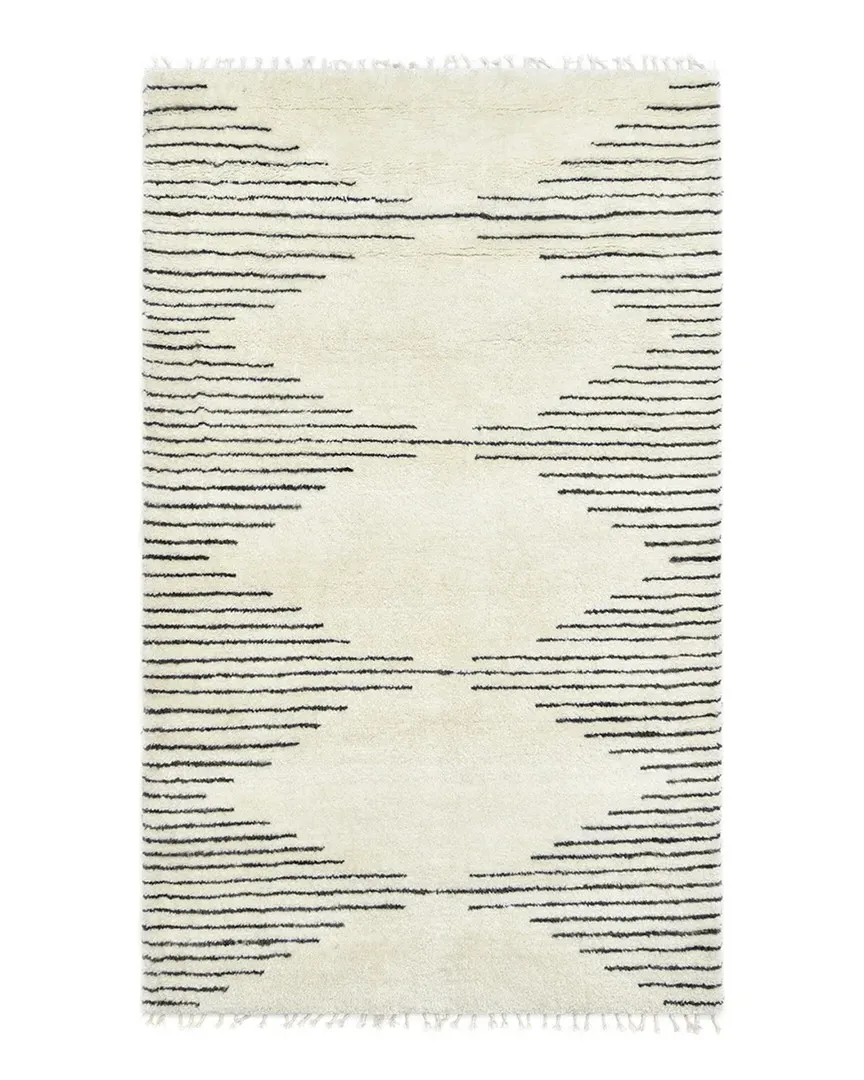 Bernie Hand-Knotted Rug - Ivory, Wool-Blend image