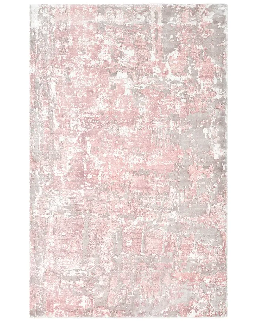 Blush Handmade Rug - Pink, Viscose
