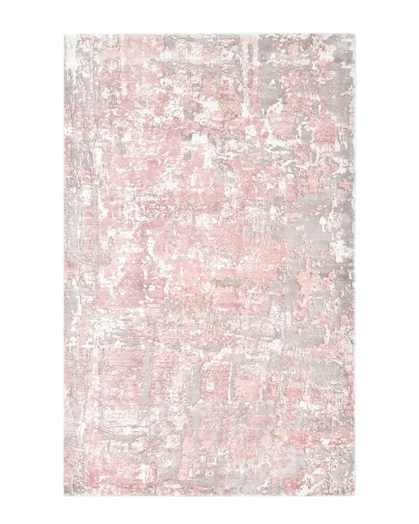 Blush Loom Knotted Rug - Petal