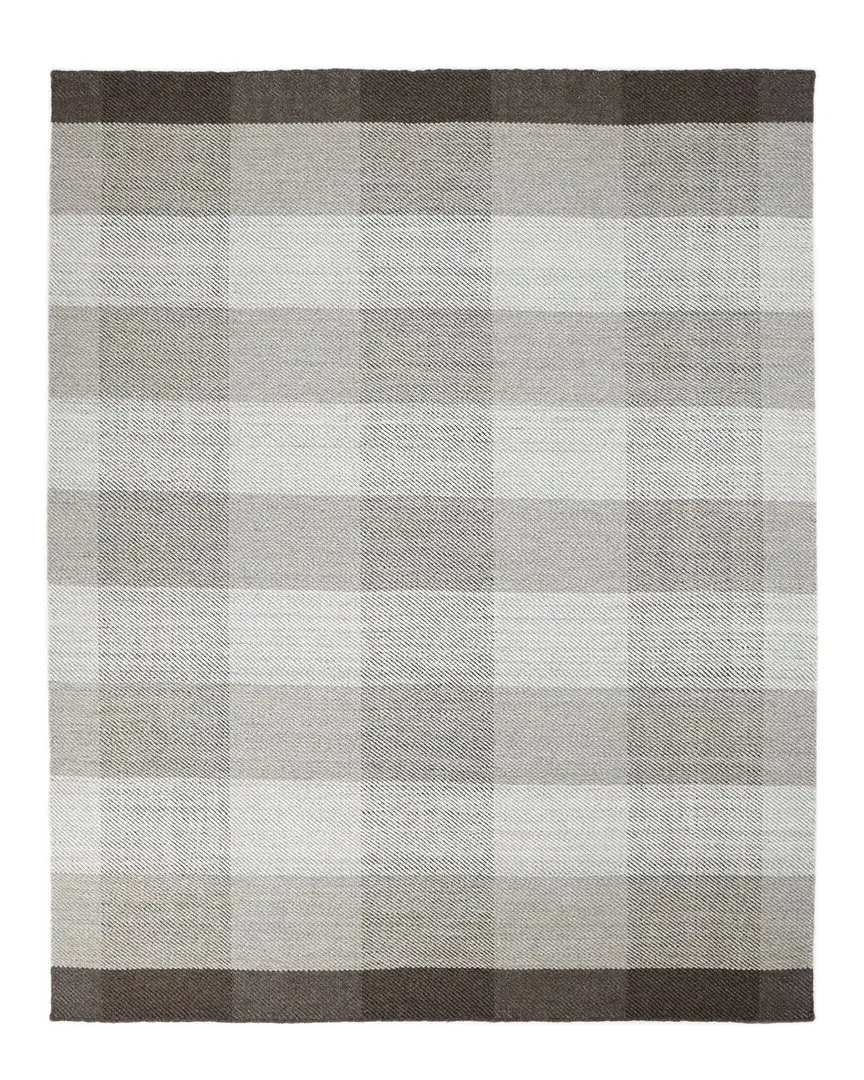 Carrie Checkered Hand-Woven Area Rug - Brown, Wool-Blend image