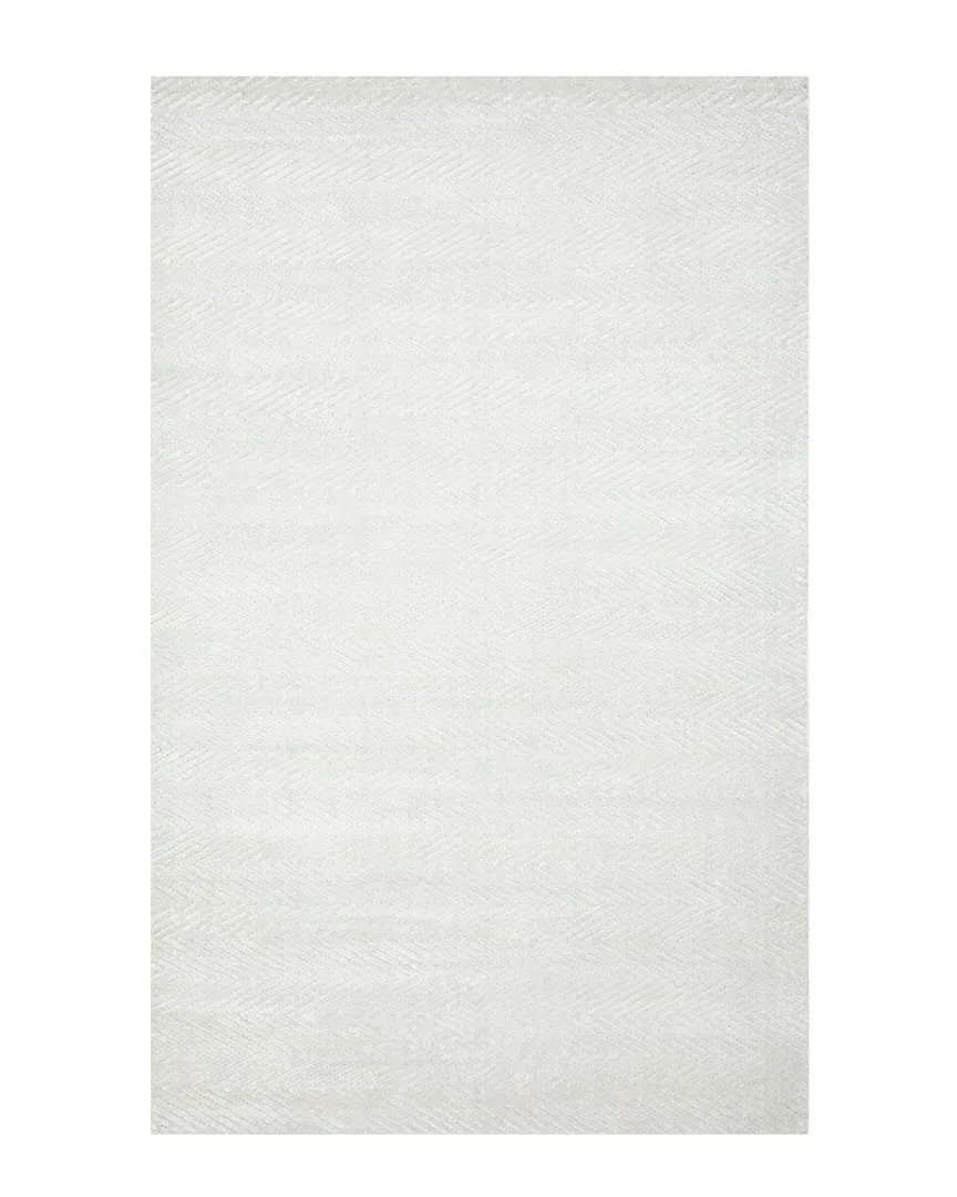 Chevelle Loom Knotted Rug - Alabaster, Bamboo Silk image
