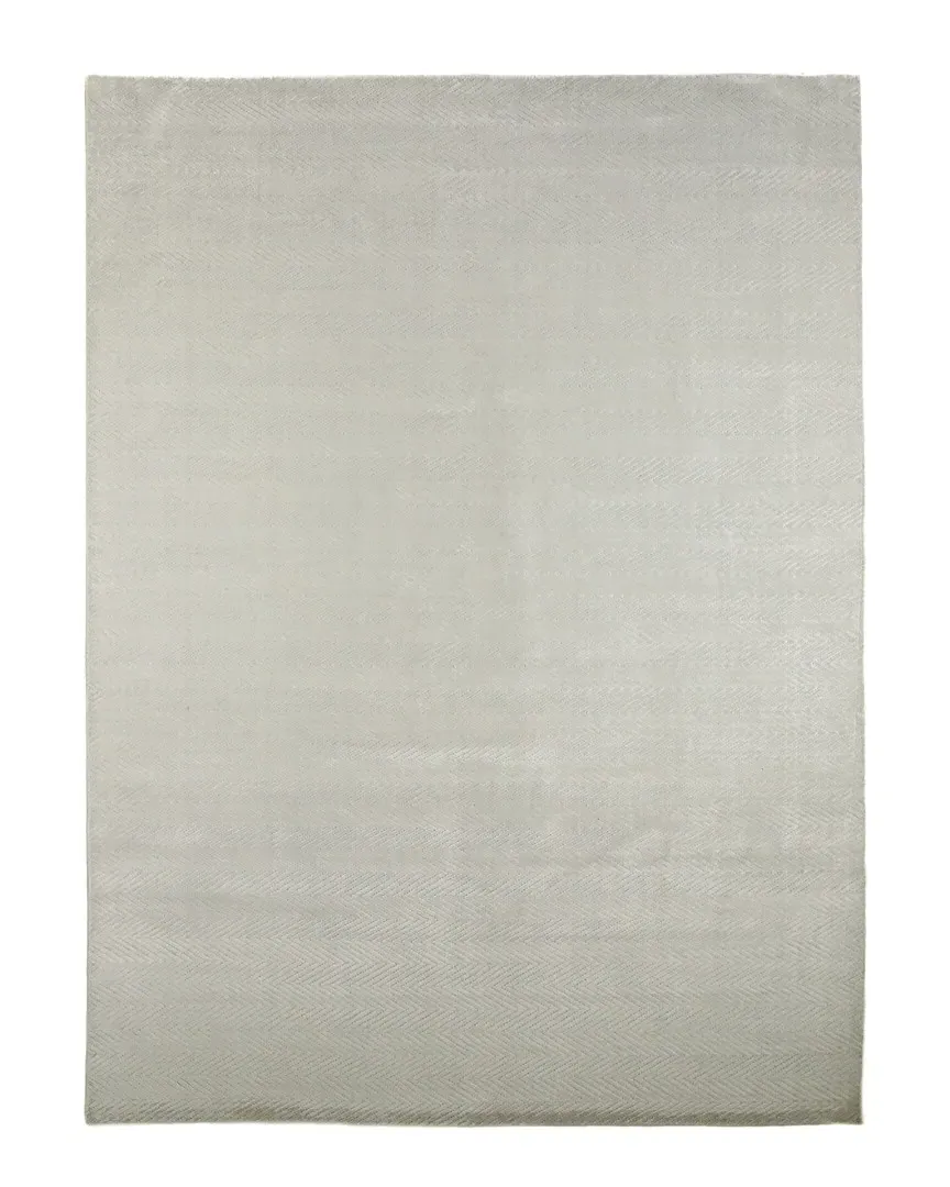 Chevelle Loom Knotted Rug - Alabaster, Bamboo Silk