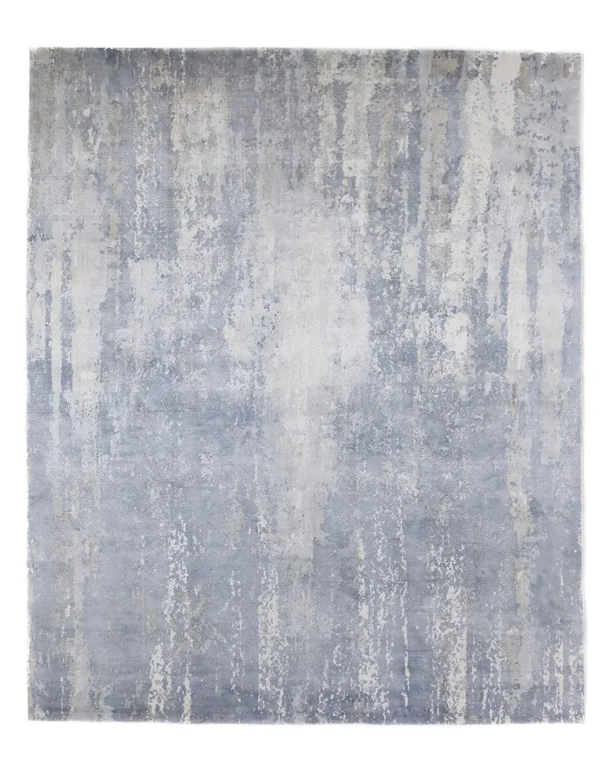 Hagues Loom-Knotted Rug - Dove, Bamboo Silk
