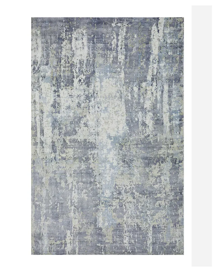 Hagues Loom-Knotted Rug - Dove, Bamboo Silk