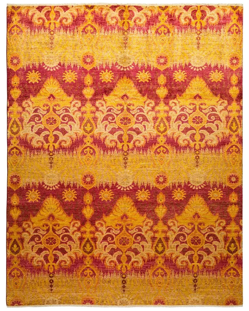 Hand-Knotted Wool Rug - Yellow