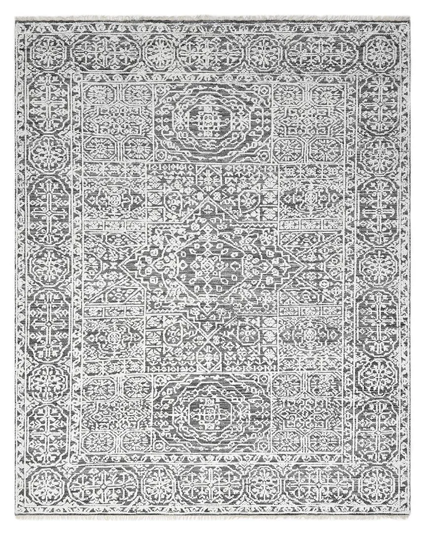 Hand-Loomed Rug - Grey, Linen
