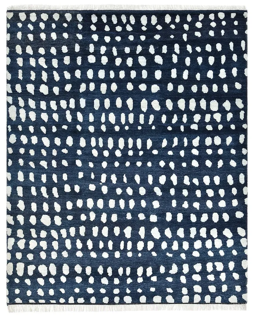 Irmgard Hand-Knotted Area Rug - Blue, Wool-Blend image