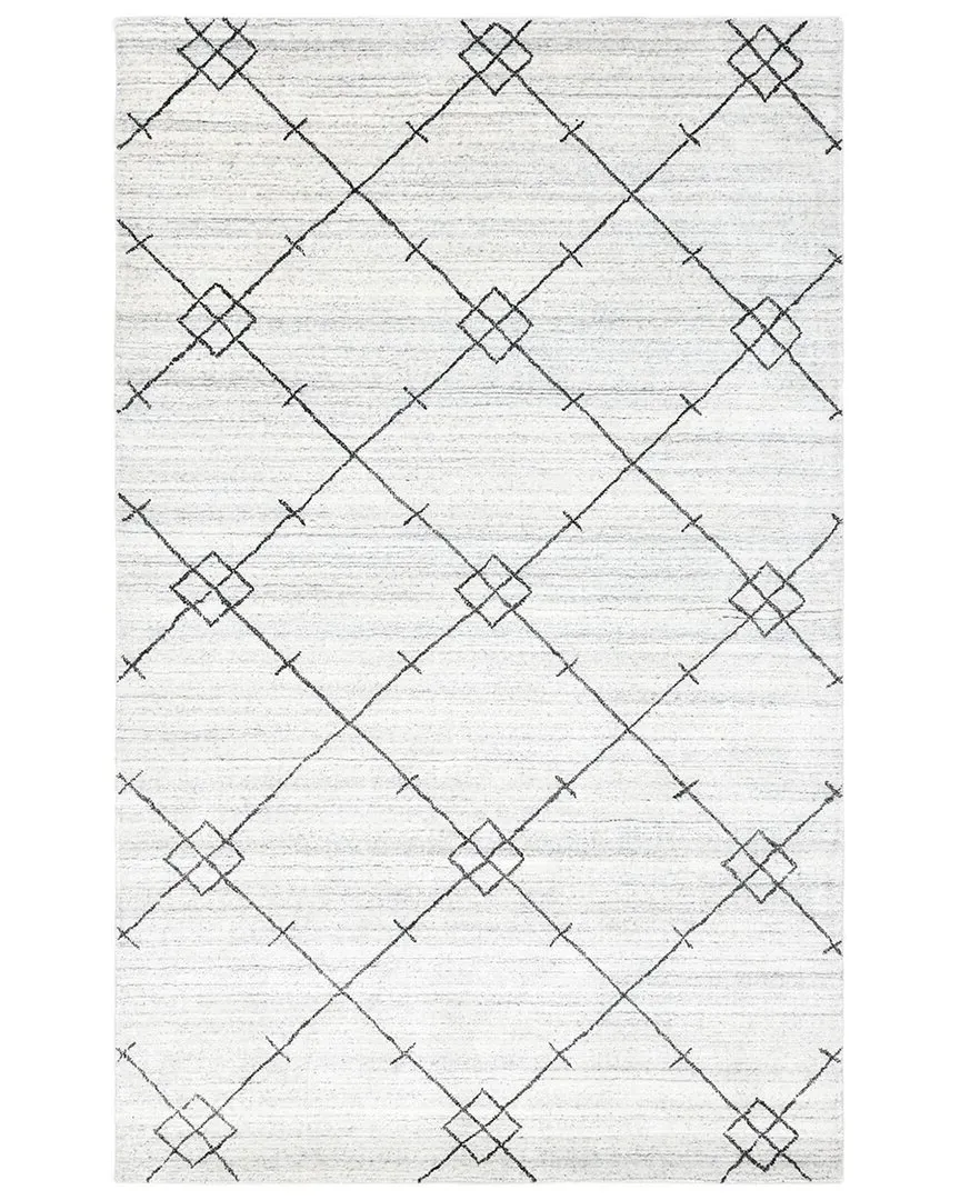 Jasper Handmade Rug - Ivory, Wool-Blend