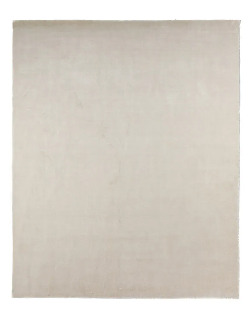 Lodhi Loom Knotted Rug - Sepia, Linen Blend