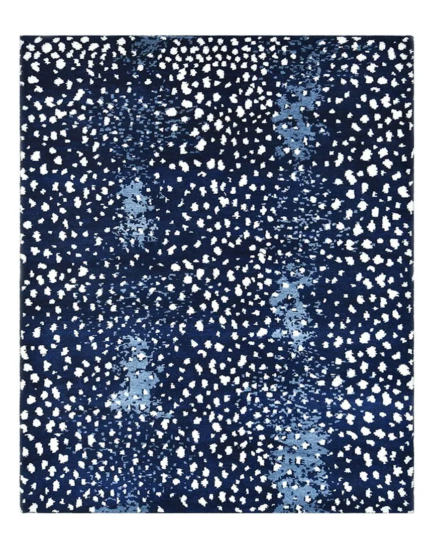 Louis Handmade Rug - Blue, Wool-Blend