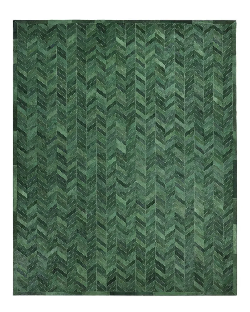 Meir Handmade Cowhide Area Rug - Green image