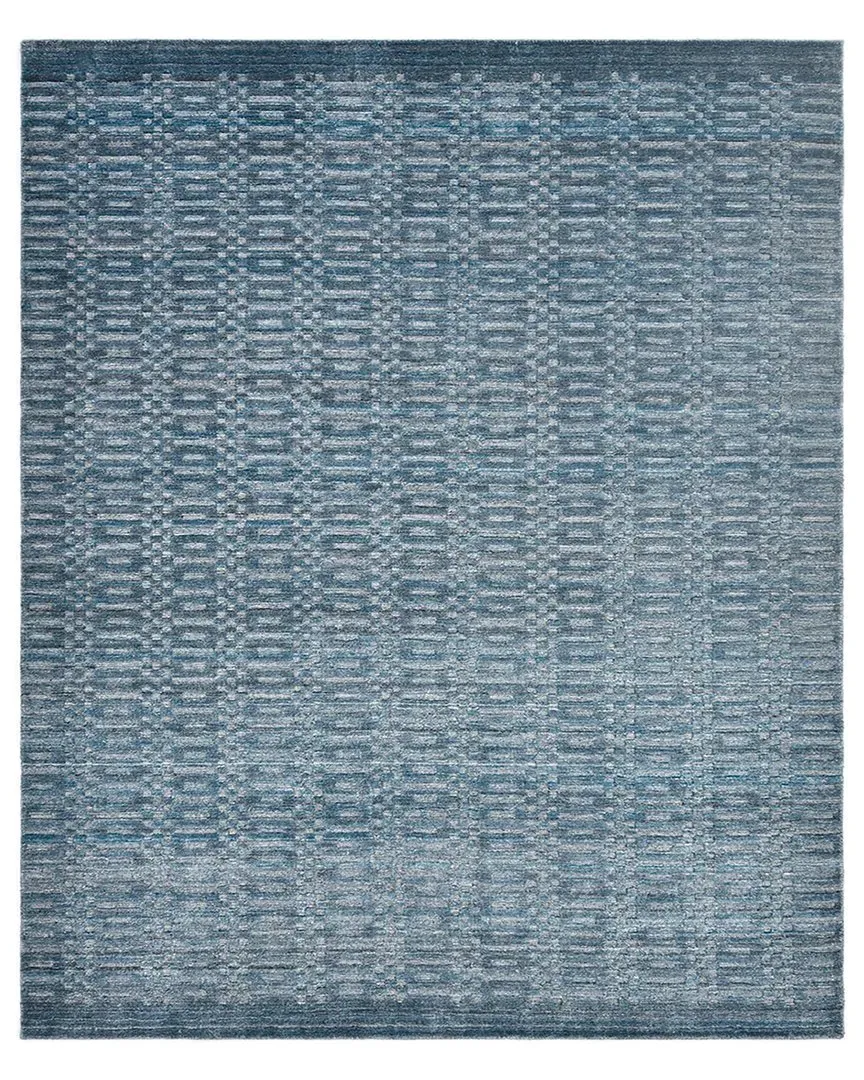 Michelle Hand-Loomed Area Rug - Blue, Viscose-Blend