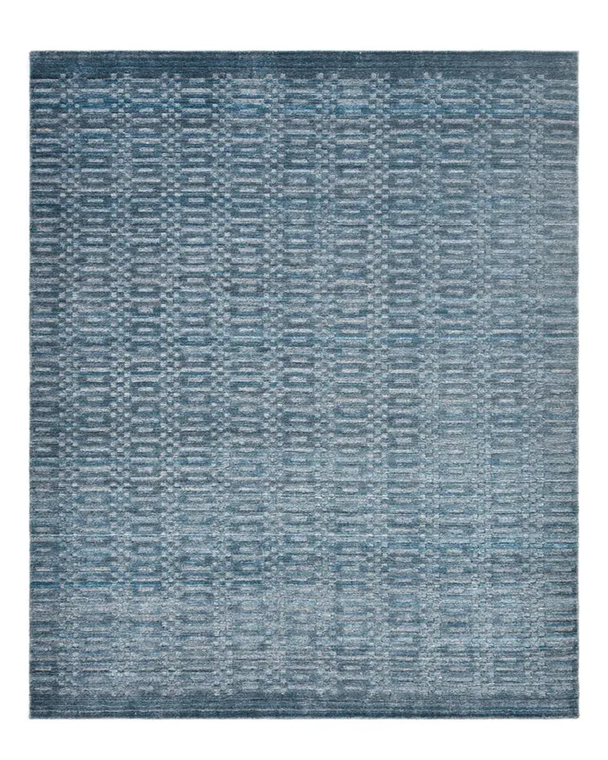 Michelle Handmade Wool-Blend Rug - Blue image