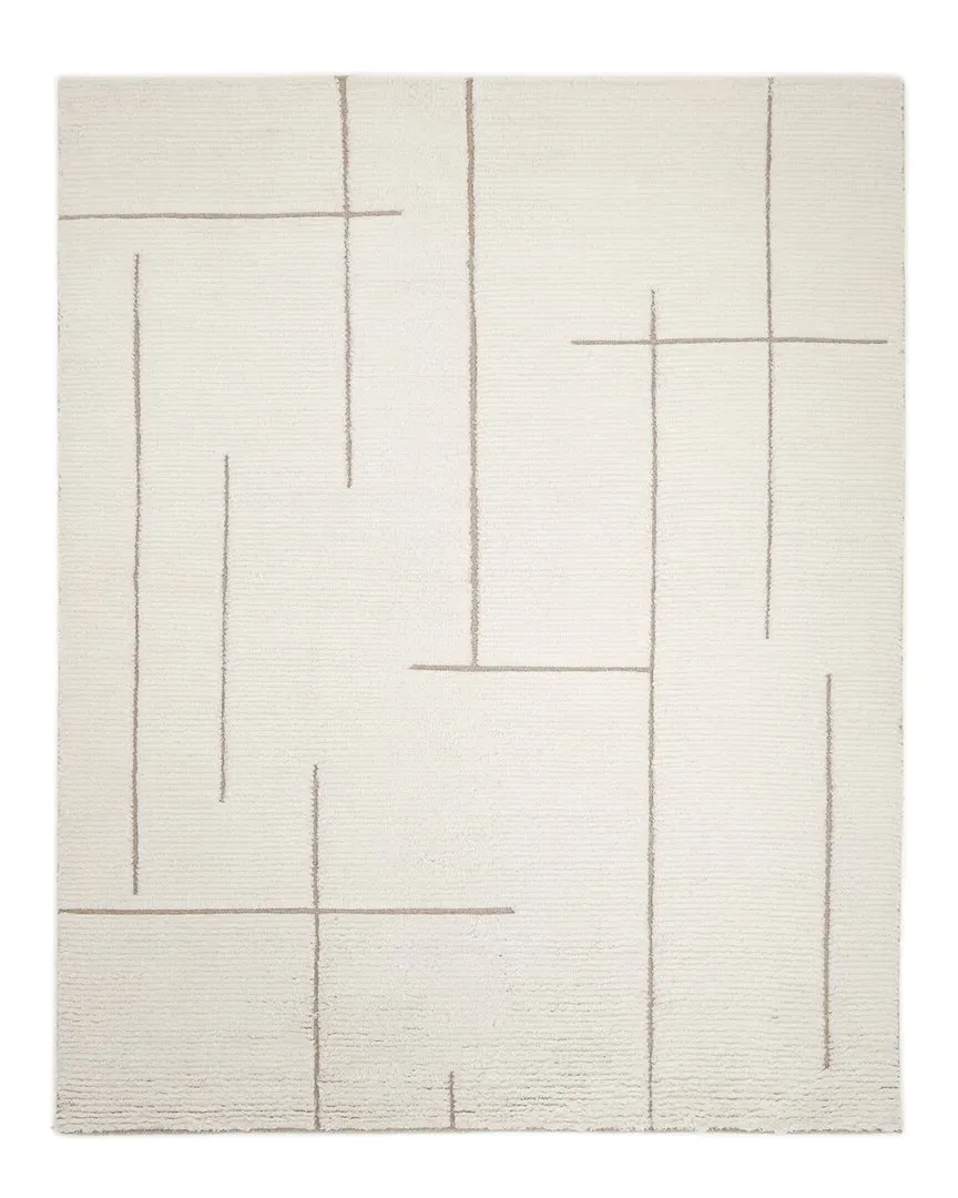 Norwich Hand-Knotted Area Rug - Ivory, Wool-Blend