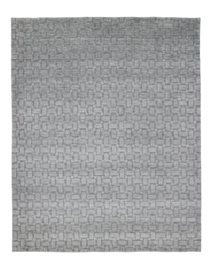 Peyton Handmade Area Rug - Gray, Wool-Blend