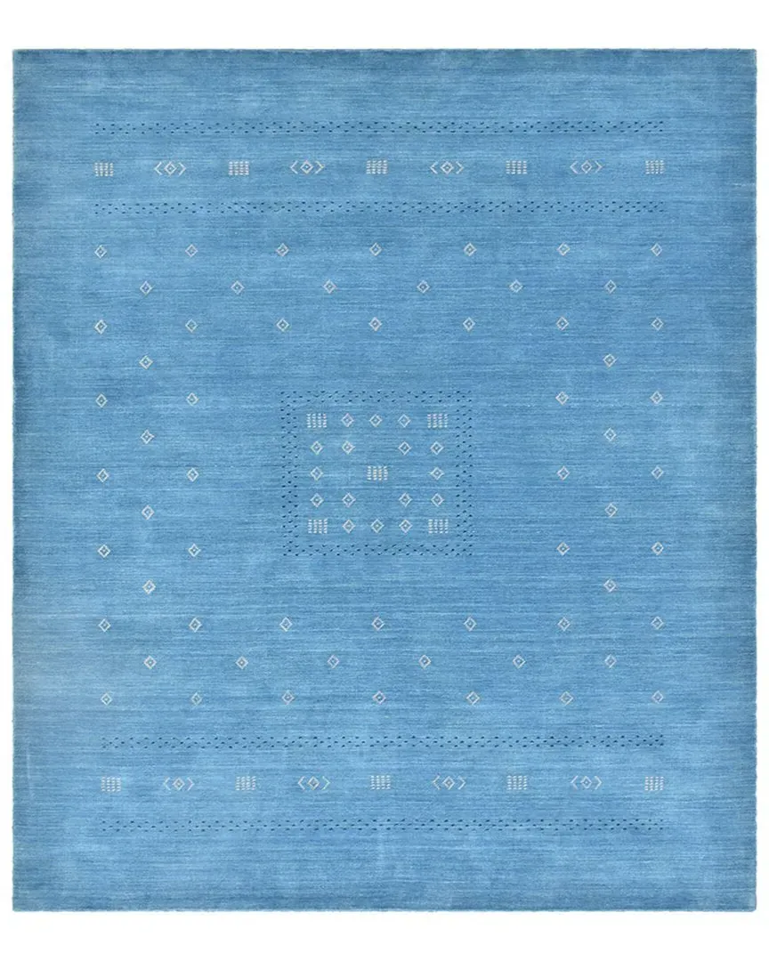 Simi Handmade Gabbeh Rug - Blue, Wool-Blend image
