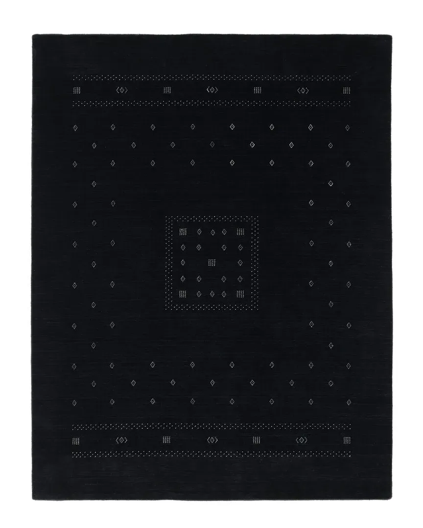 Simi Tribal Hand-Loomed Area Rug - Black, Wool-Blend