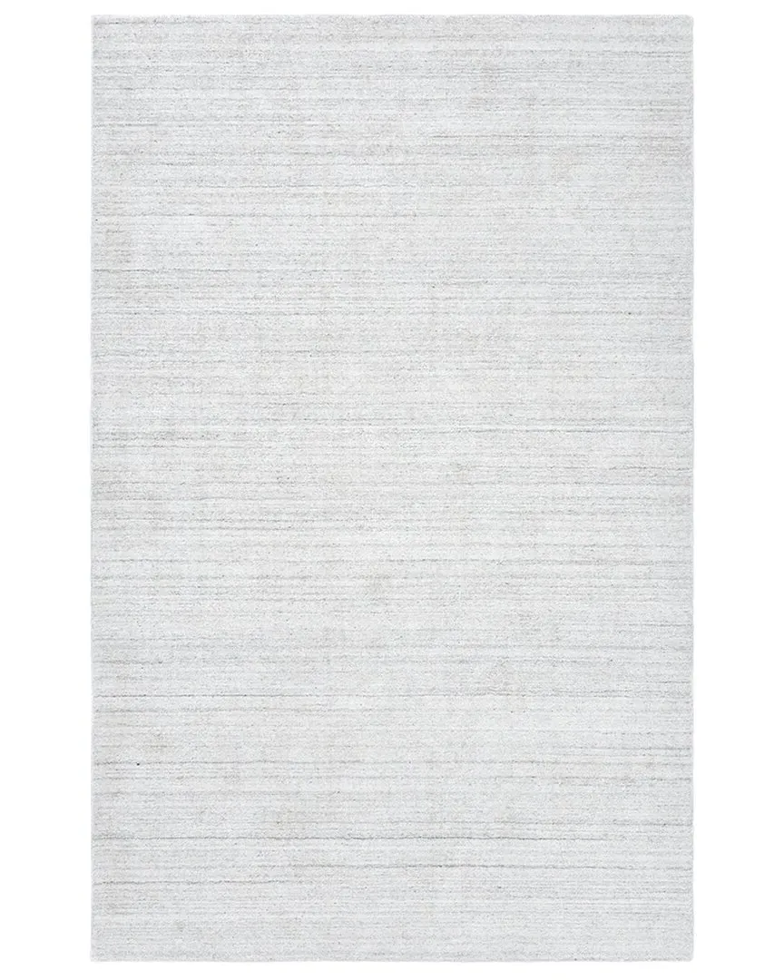 Striped Hand-Loomed Wool Rug - Ivory image