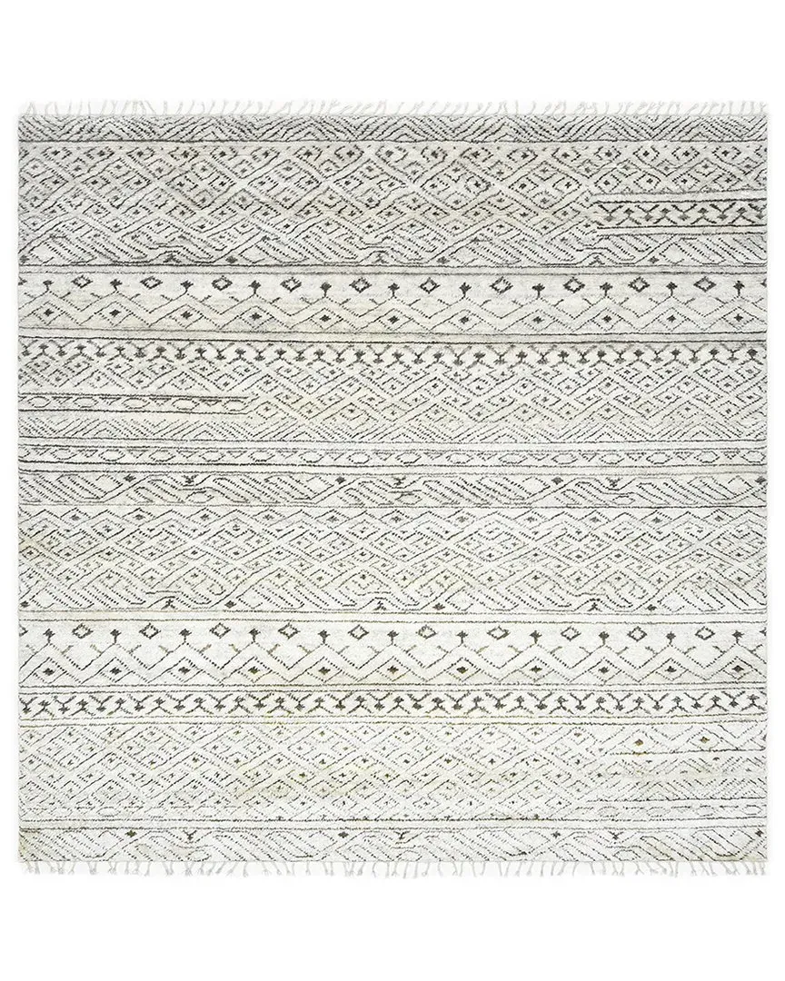 Thomas Bohemian Moroccan Area Rug - Grey, Wool