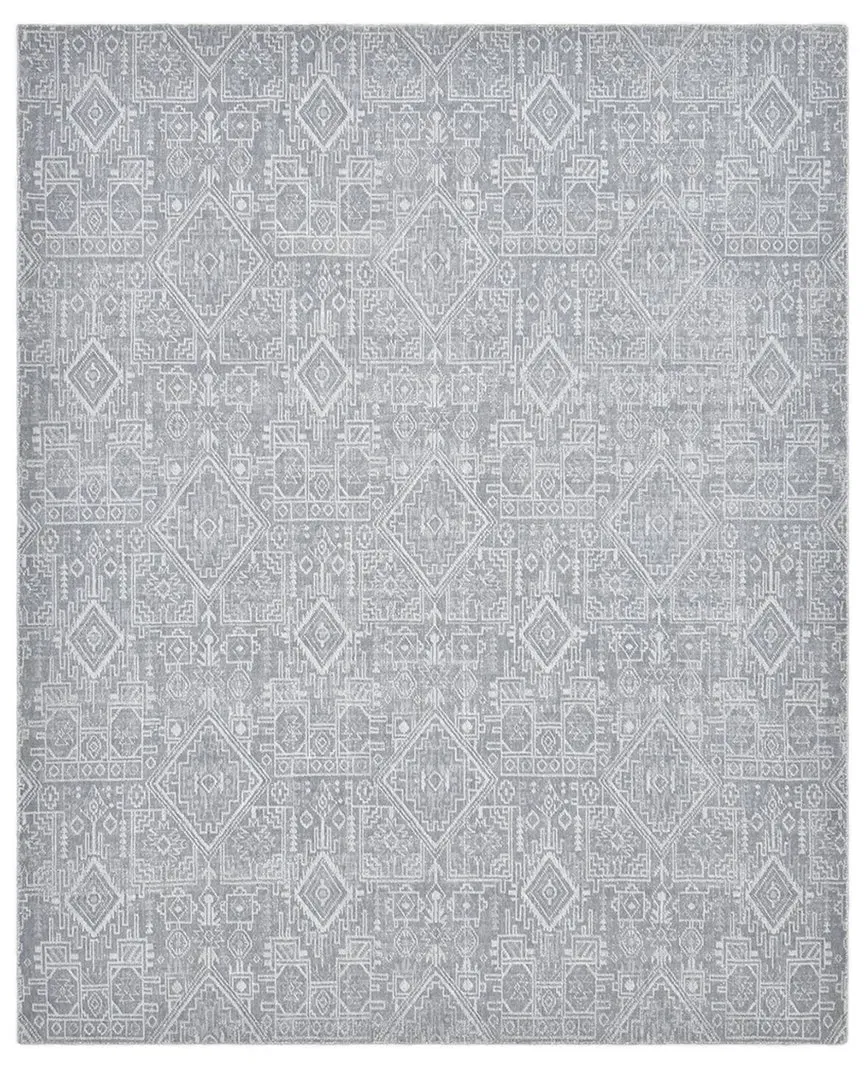 Tribal Hand-Loomed Rug - Grey, Recycled PET image