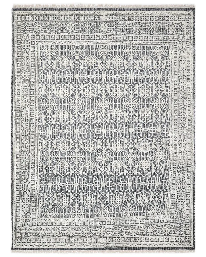 Yvonne Oriental Hand-Knotted Area Rug - Gray, Wool-Blend image