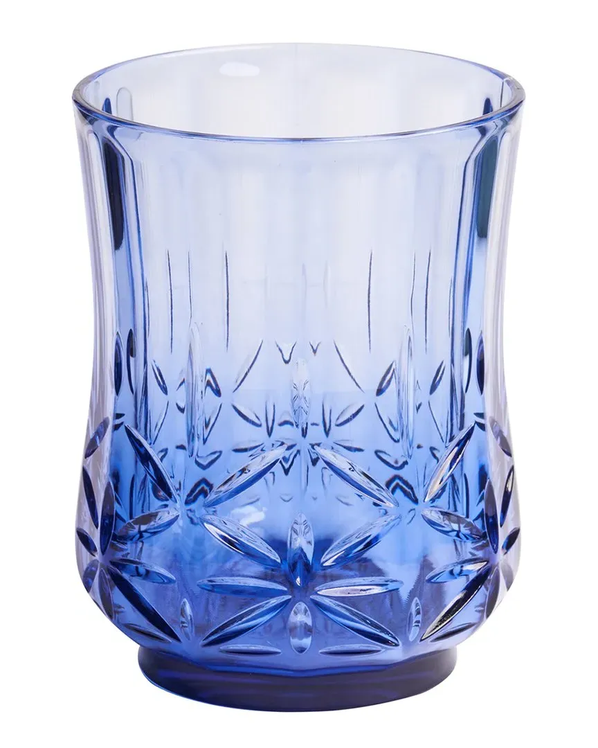 Set of 4 Short 15oz Acrylic Tumblers - Blue image