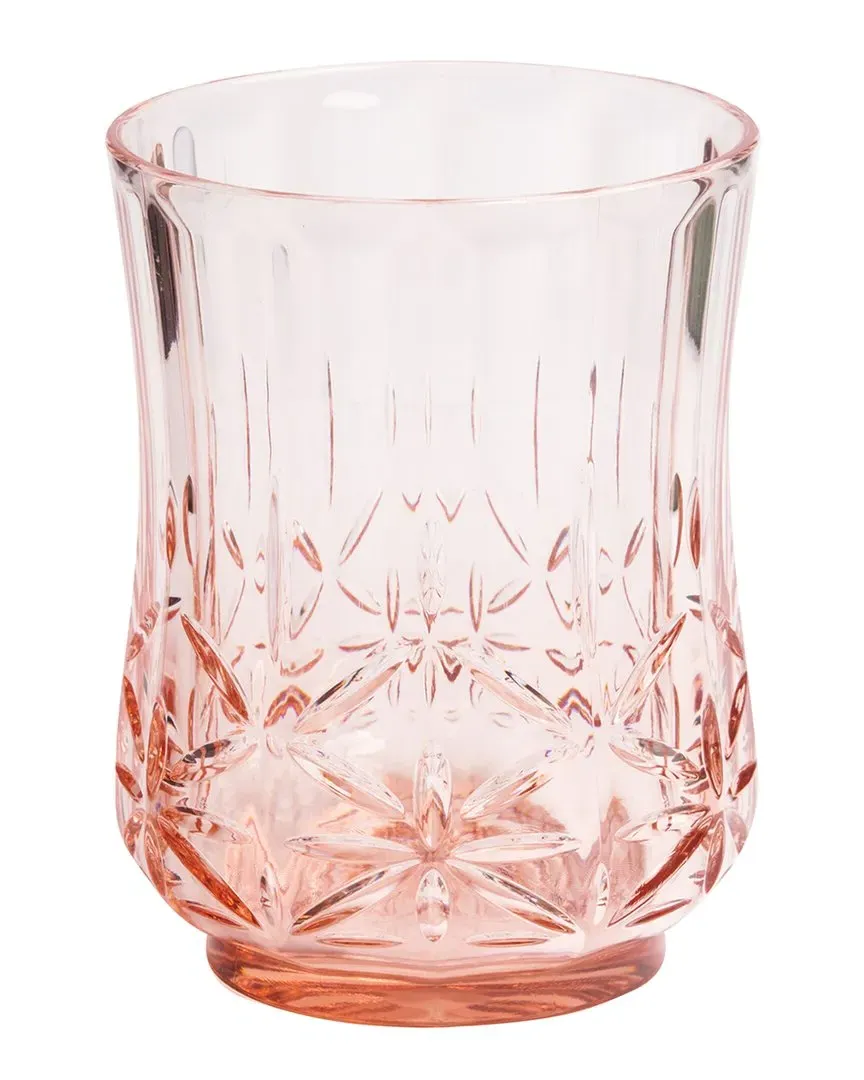 Set of 4 Short 15oz Acrylic Tumblers - Blush