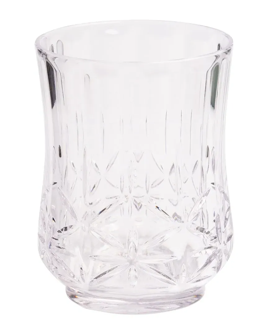 Set of 4 Short 15oz Acrylic Tumblers - Clear