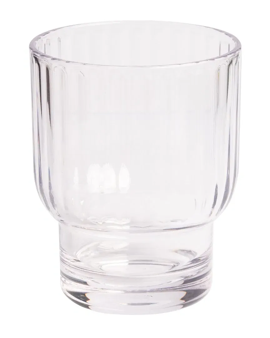 Set of 4 Short Acrylic Tumblers - Clear